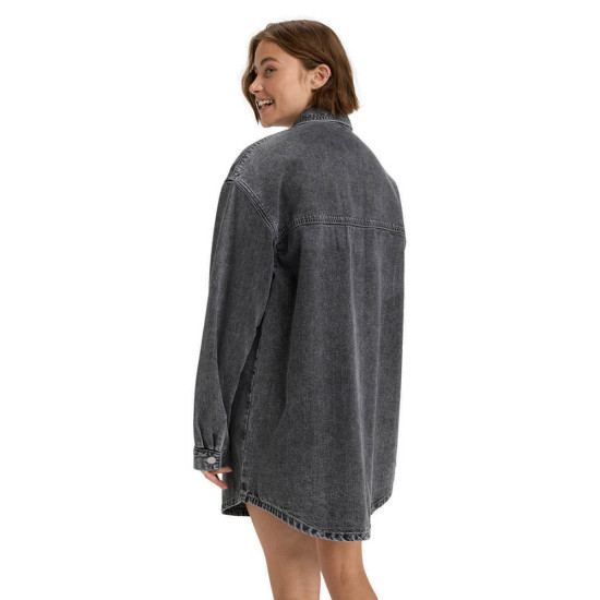 Roxy Γυναικείο πουκάμισο Tidal Moon - Denim Long Sleeve Mini Shirtdress